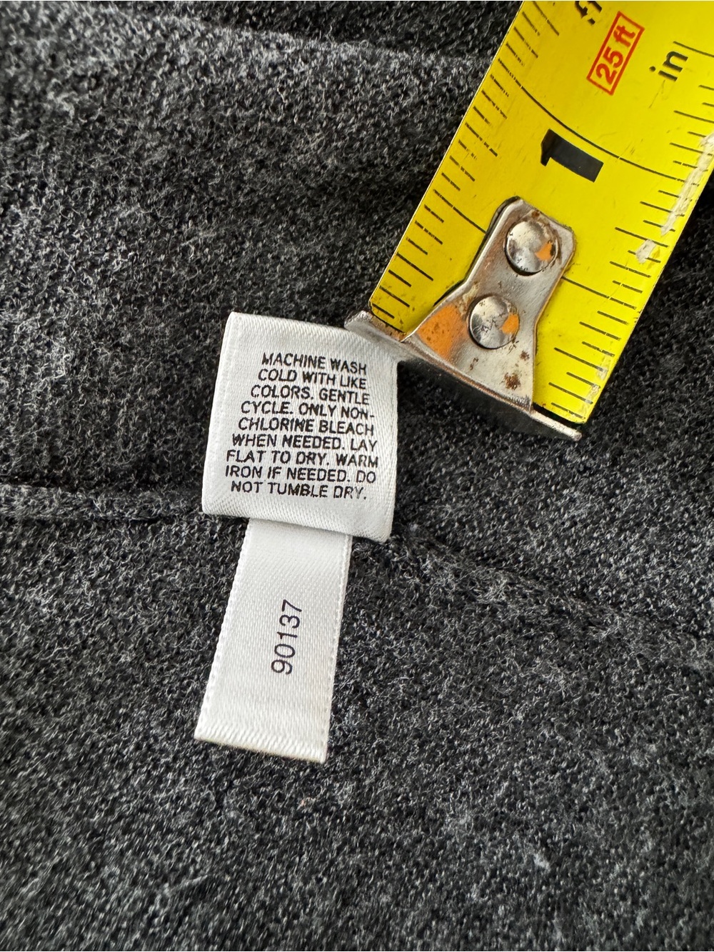 Express Dark Gray Ruffle Open-Front Cardigan - Picture 10 of 13